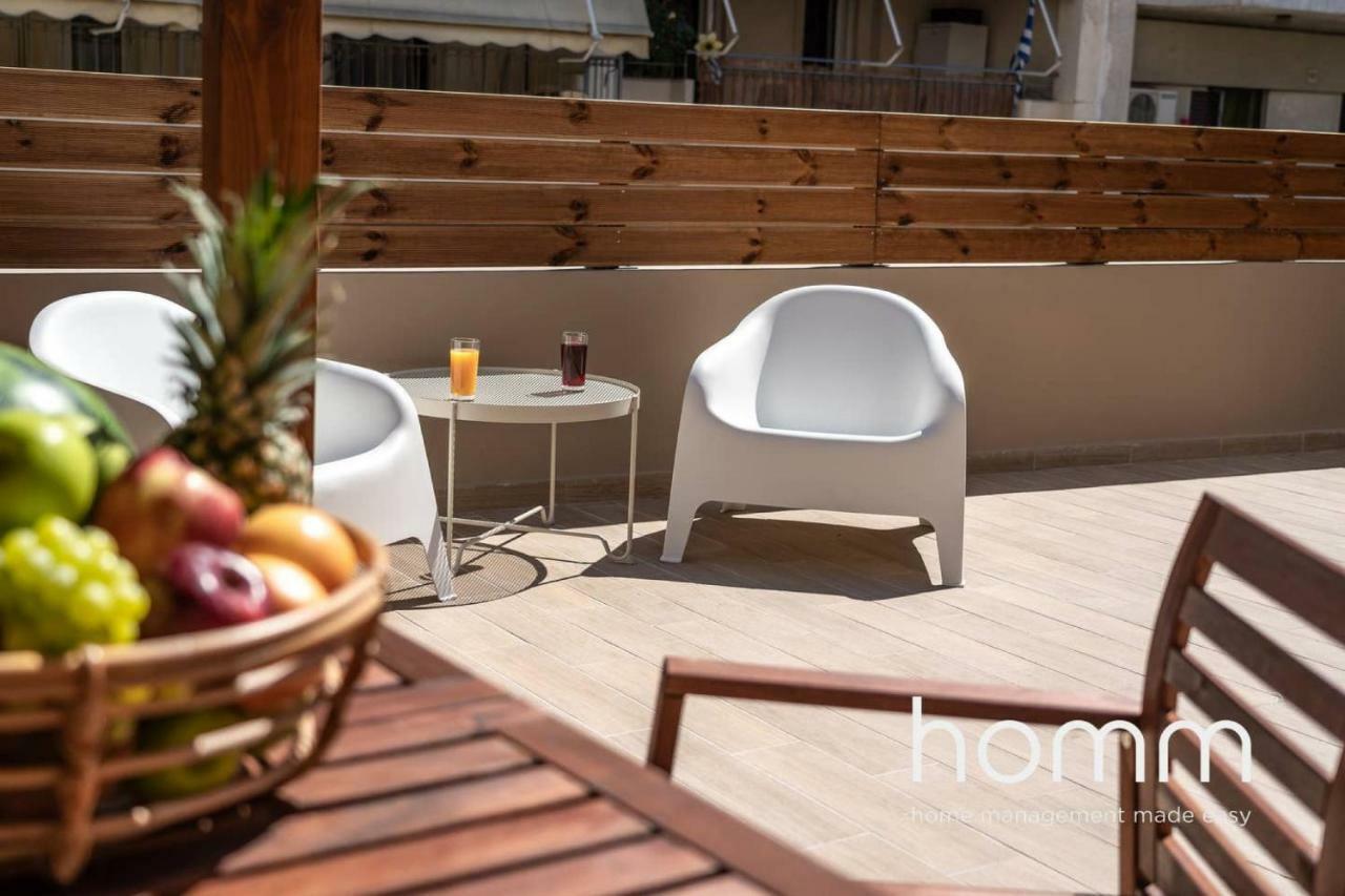 Nemeseos Ground Floor Homm Apartment With Roof Garden And Wading Pool Atina Dış mekan fotoğraf